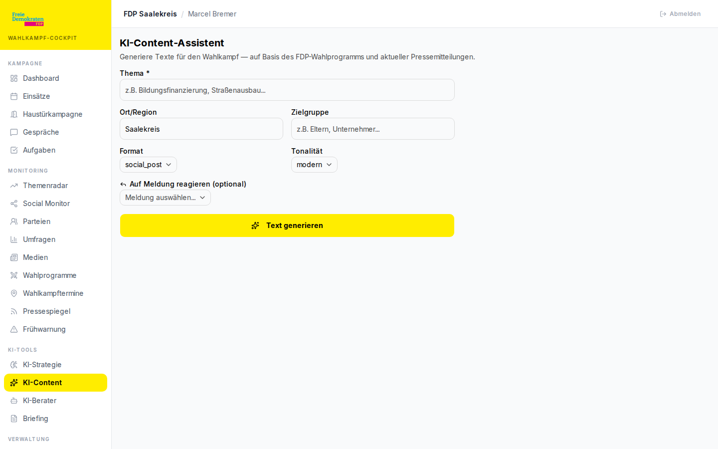 KI-Content-Assistent – automatische Erstellung von Kampagneninhalten